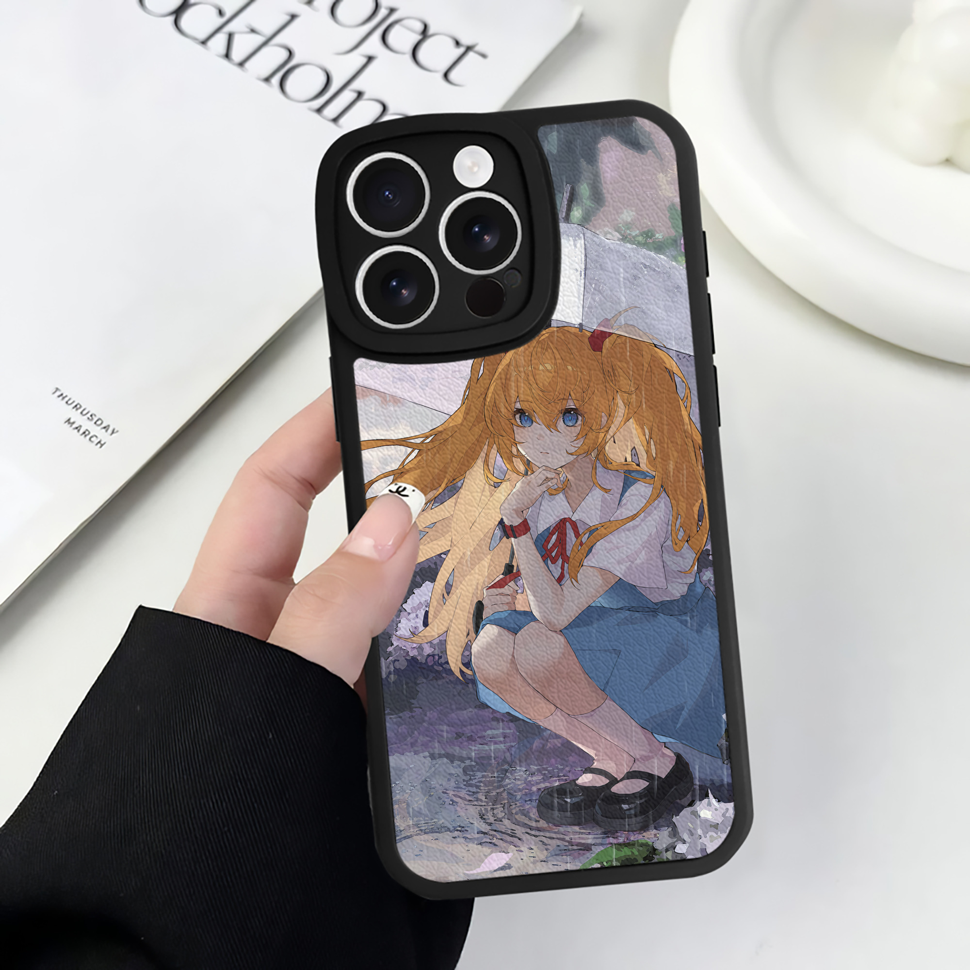 （画像用） EVA 新世紀エヴァンゲリオン 【iPhone 16シリーズ対応】シリコンスマホケース（レザー調） 材質：シリコン
